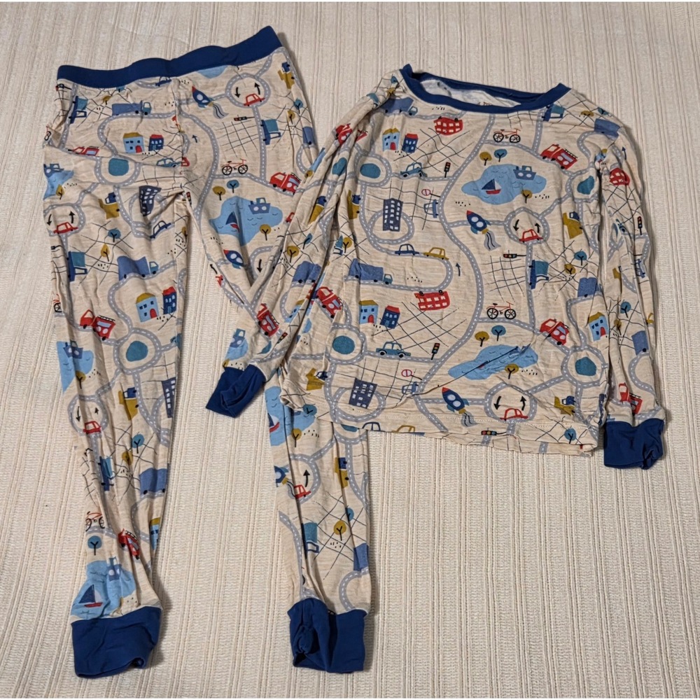 Little Sleepies Road Trip Bamboo Pajama Set 4T Unisex